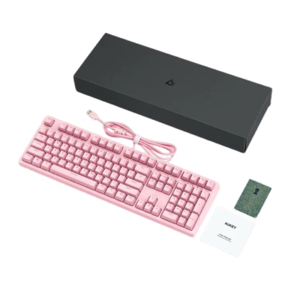 Aukey Mechanical Gaming Keyboard - Pink - Picture 1 of 3